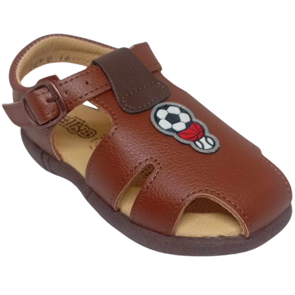 Allys 2690 sandalia piel cafe balones niño 13 a 21