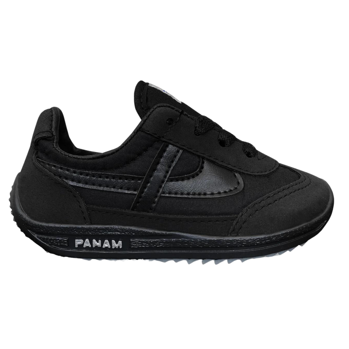 Panam tenis escolar 084 textil negro niño niña 17 a 21
