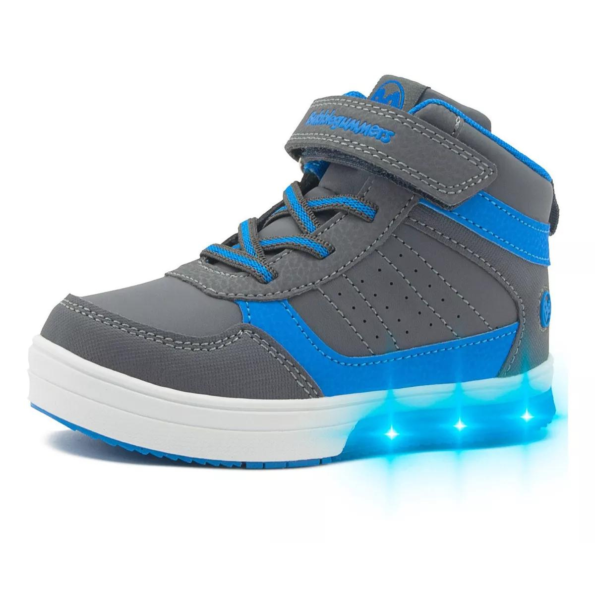 Bubble Gummers Tenis Pretzel gris azul luce niño 14 a 20