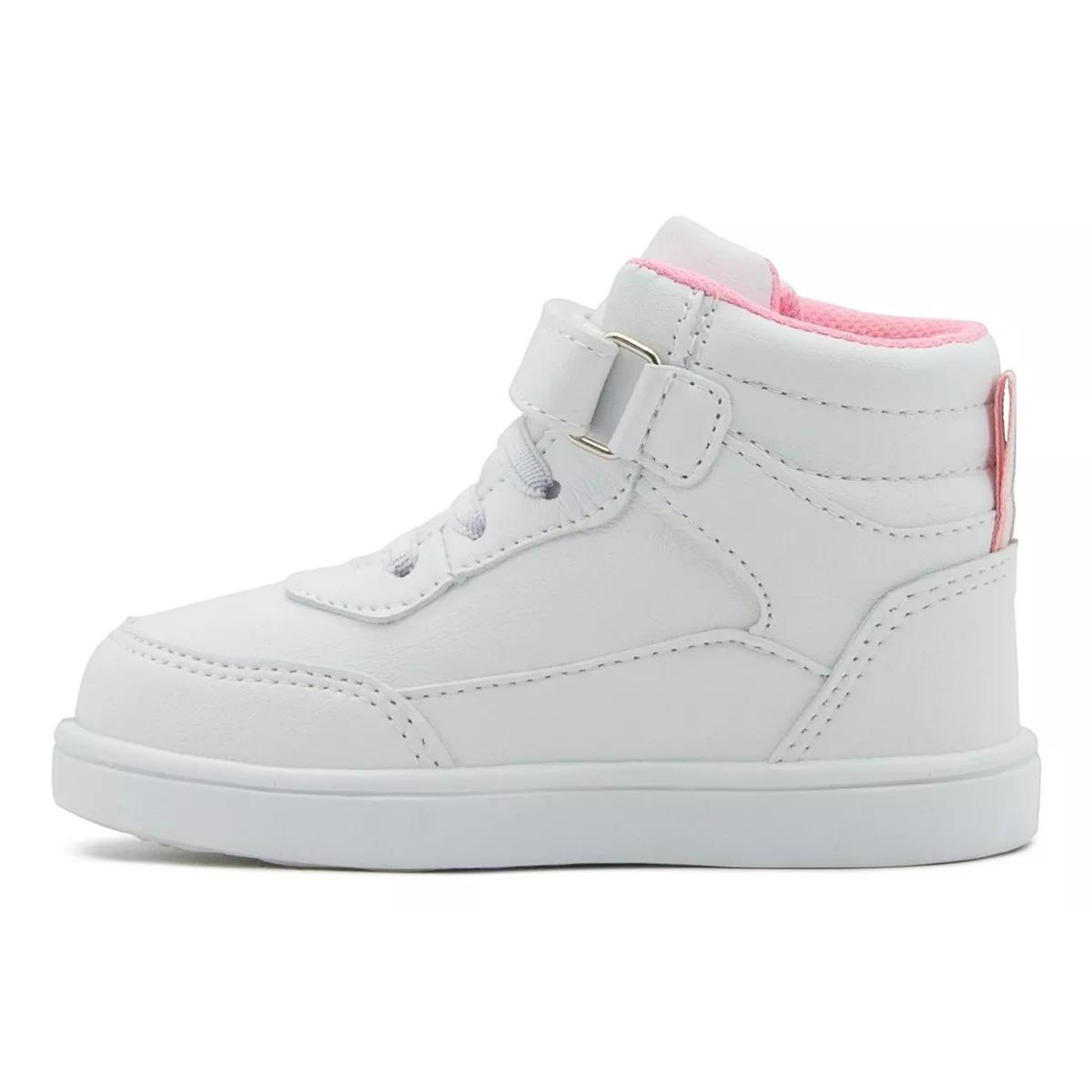 Bubble Gummers Tenis Escolar Jucca blanco rosa niña 14-19