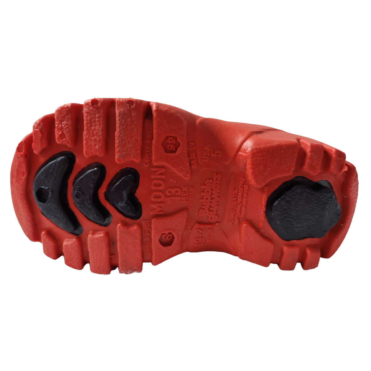 Bubble Gummers Bota lluvia Moon II plastico marino roja niño 13-21