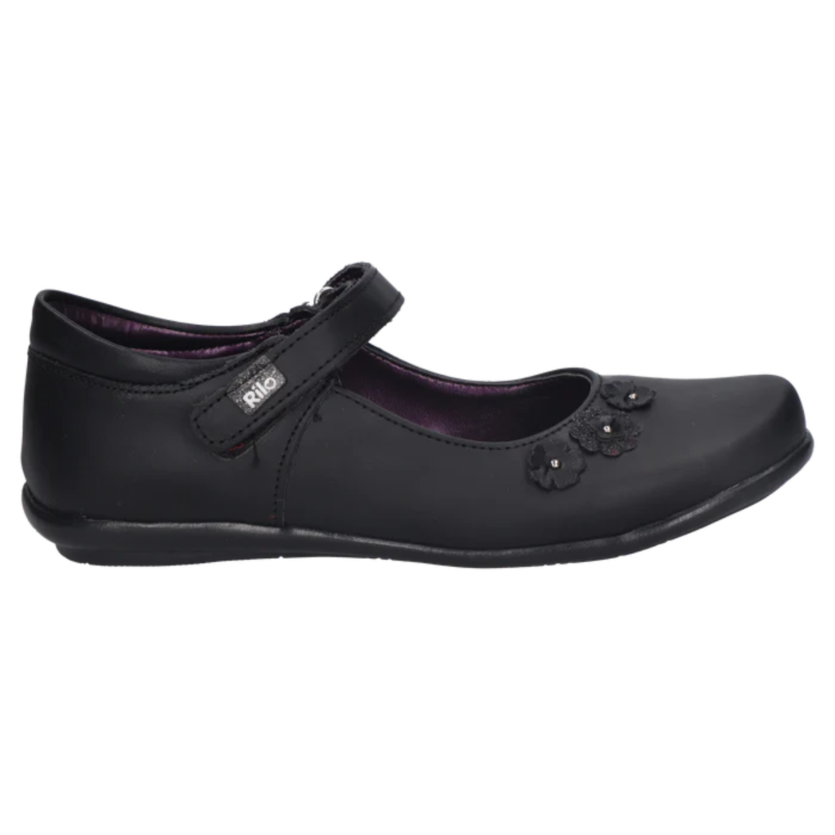 Rilo zapato escolar MI1426 vacuno negro niña 18-26