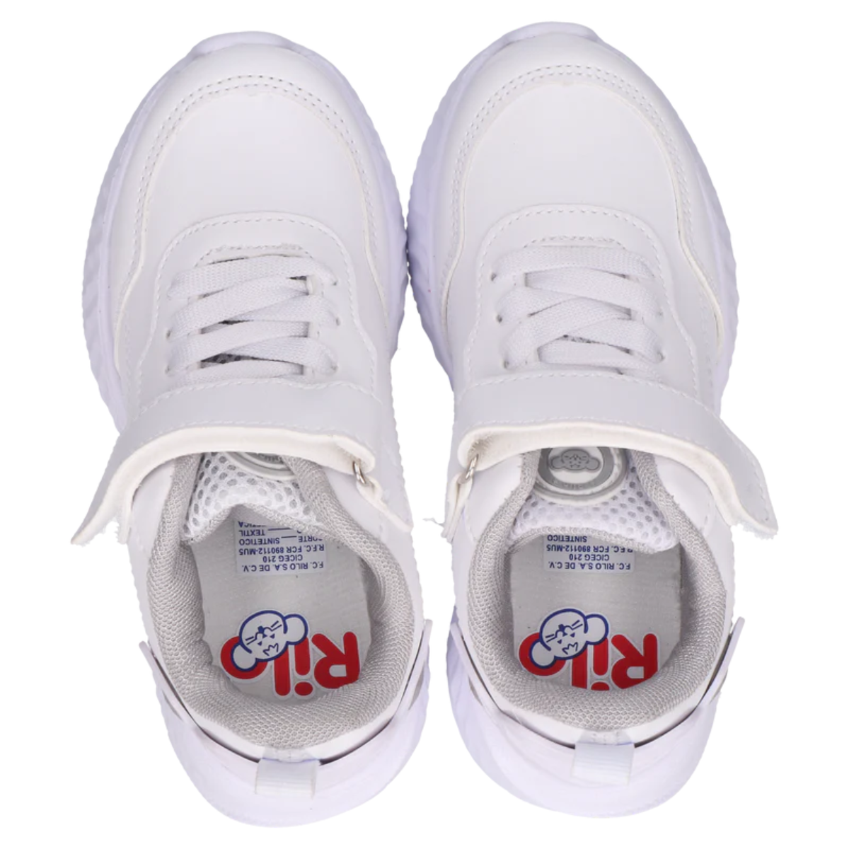 Rilo tenis escolar MK0525 sintetico textil blanco niño / niña 15-22