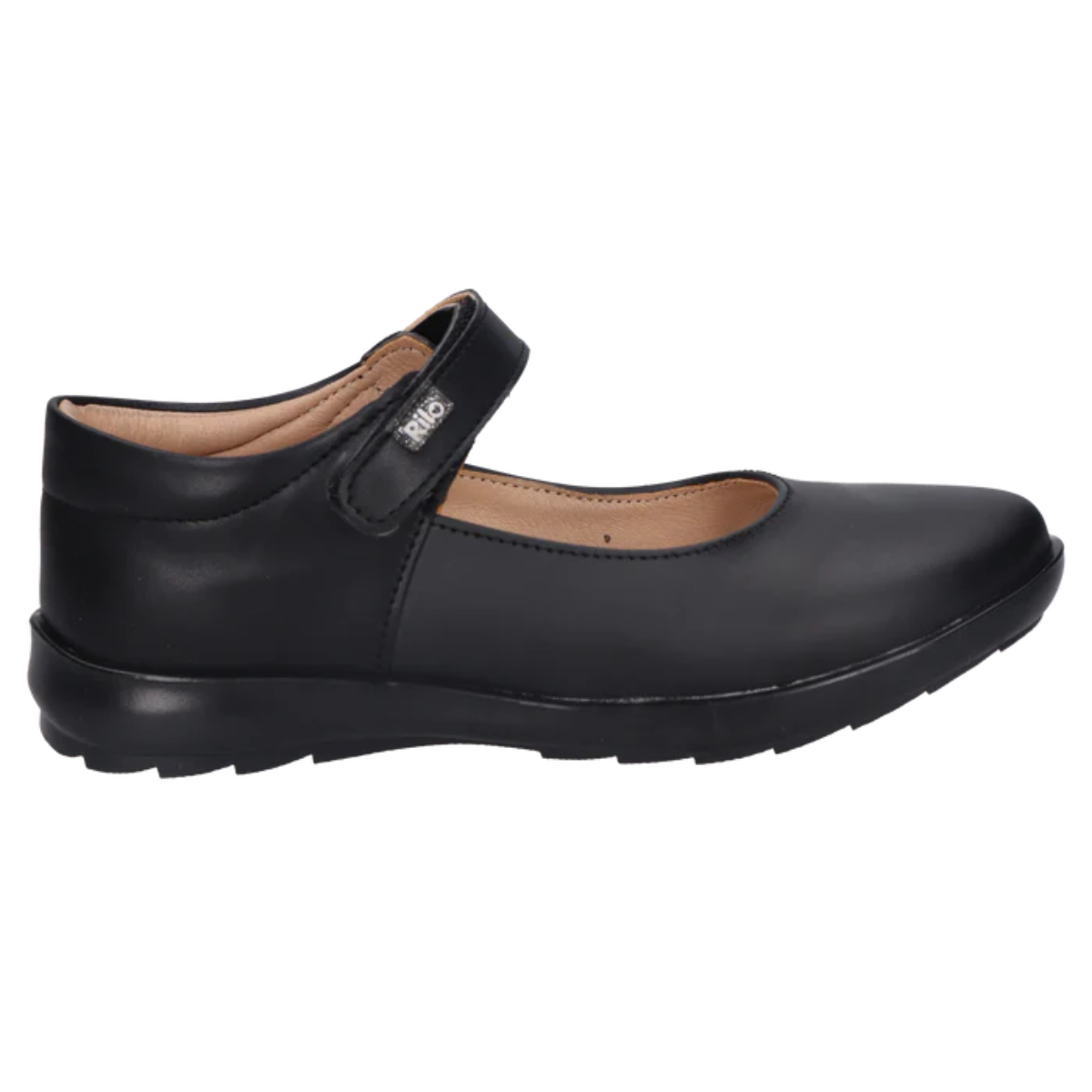 Rilo zapato escolar PT9200 vacuno negro niña 18-26