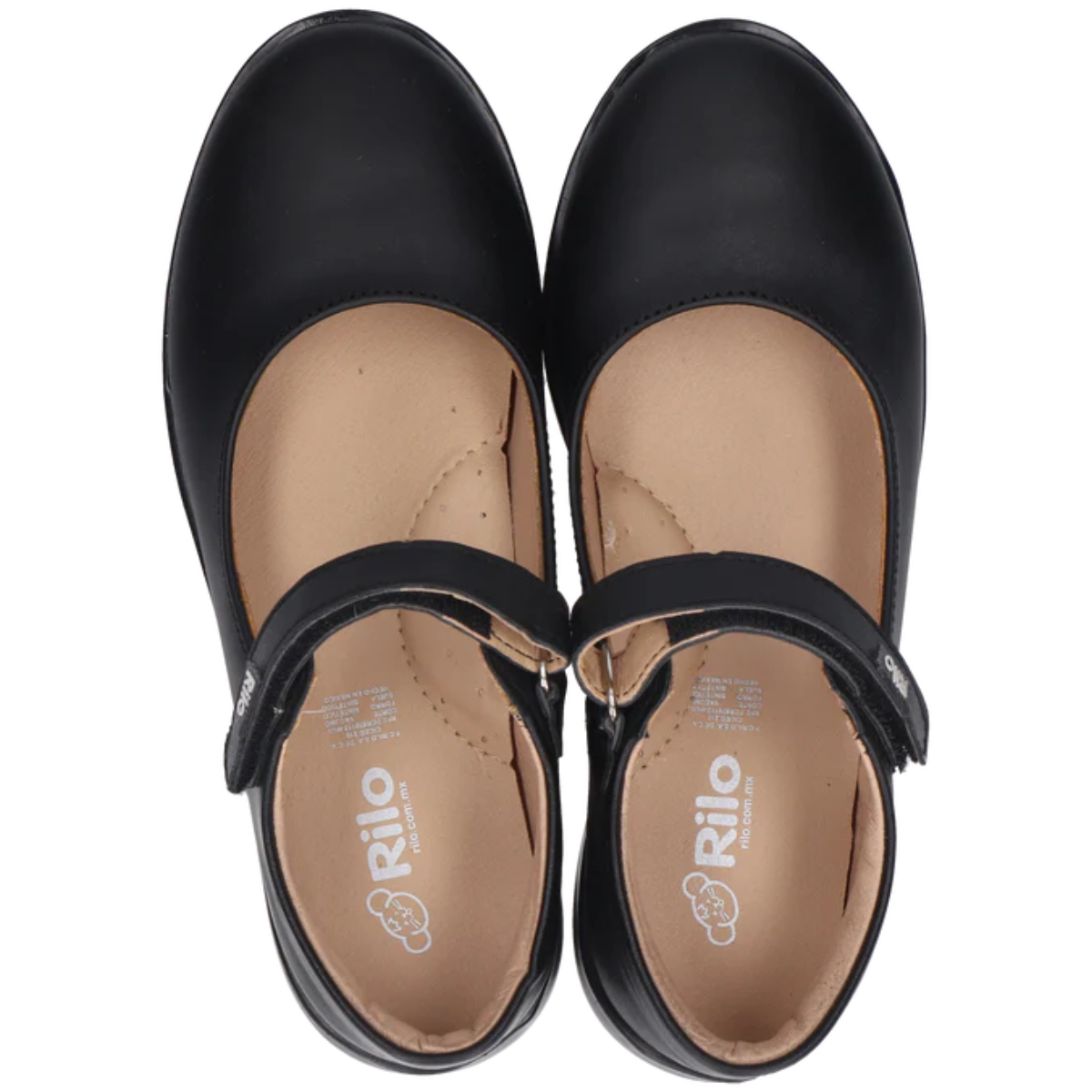 Rilo zapato escolar PT9200 vacuno negro niña 18-26