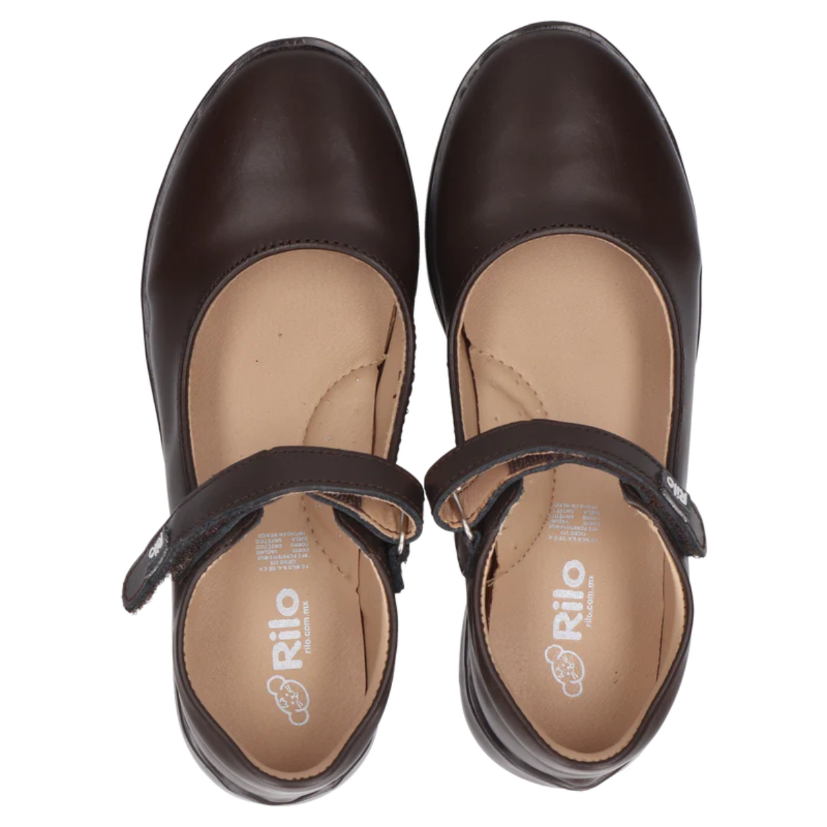Rilo zapato escolar PT9200 vacuno cafe niña 18-26