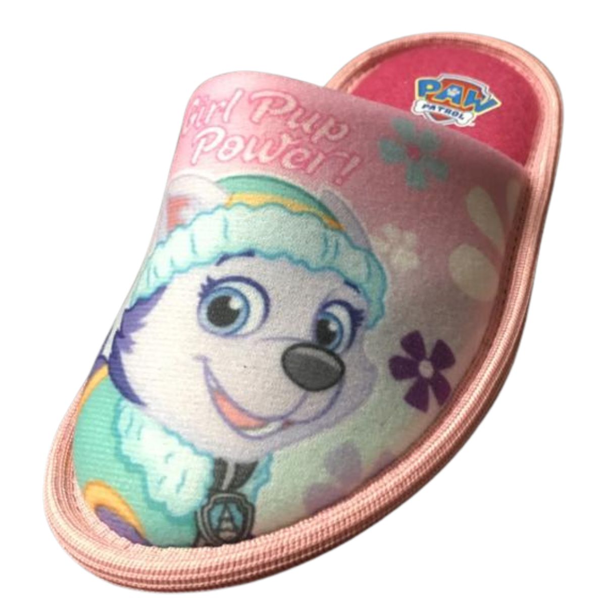 Tropicana Pantufla PW101501 Paw Patrol dubetina rosa niña 15 a 21 Everest y Skye