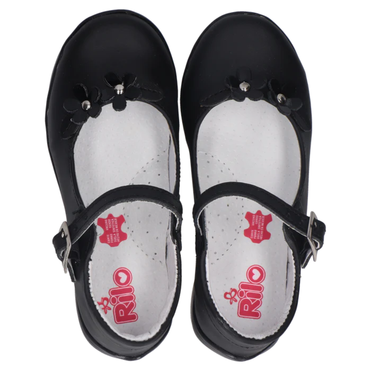 Rilo zapato escolar RN1722 vacuno negro niña 15-17