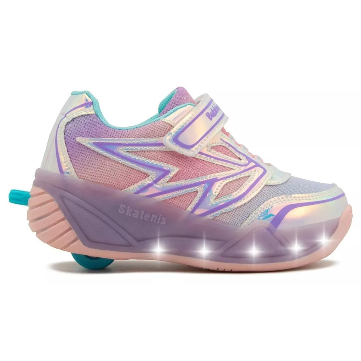 Bubble Gummers Tenis Royse III patin sintetico tornasol rosa niña 17-23