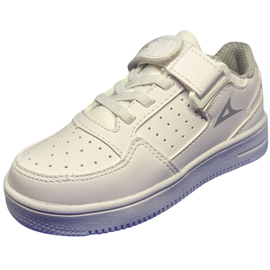 Pirma Tenis Escolar 5524 piel textil blanco niño niña 18 a 21