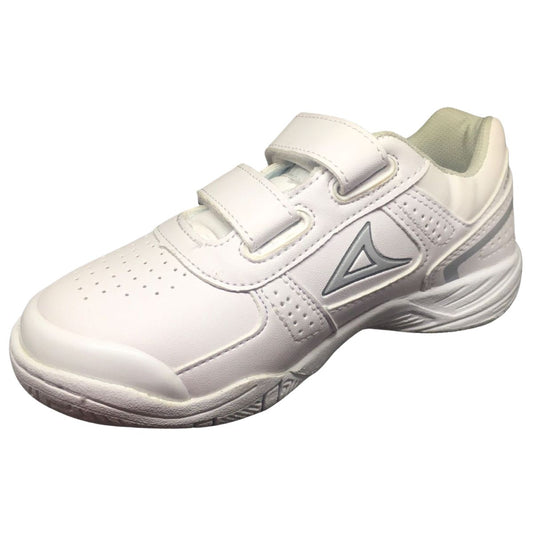 Pirma Tenis Escolar 540 piel sintético blanco gris niño niña 18 a 21