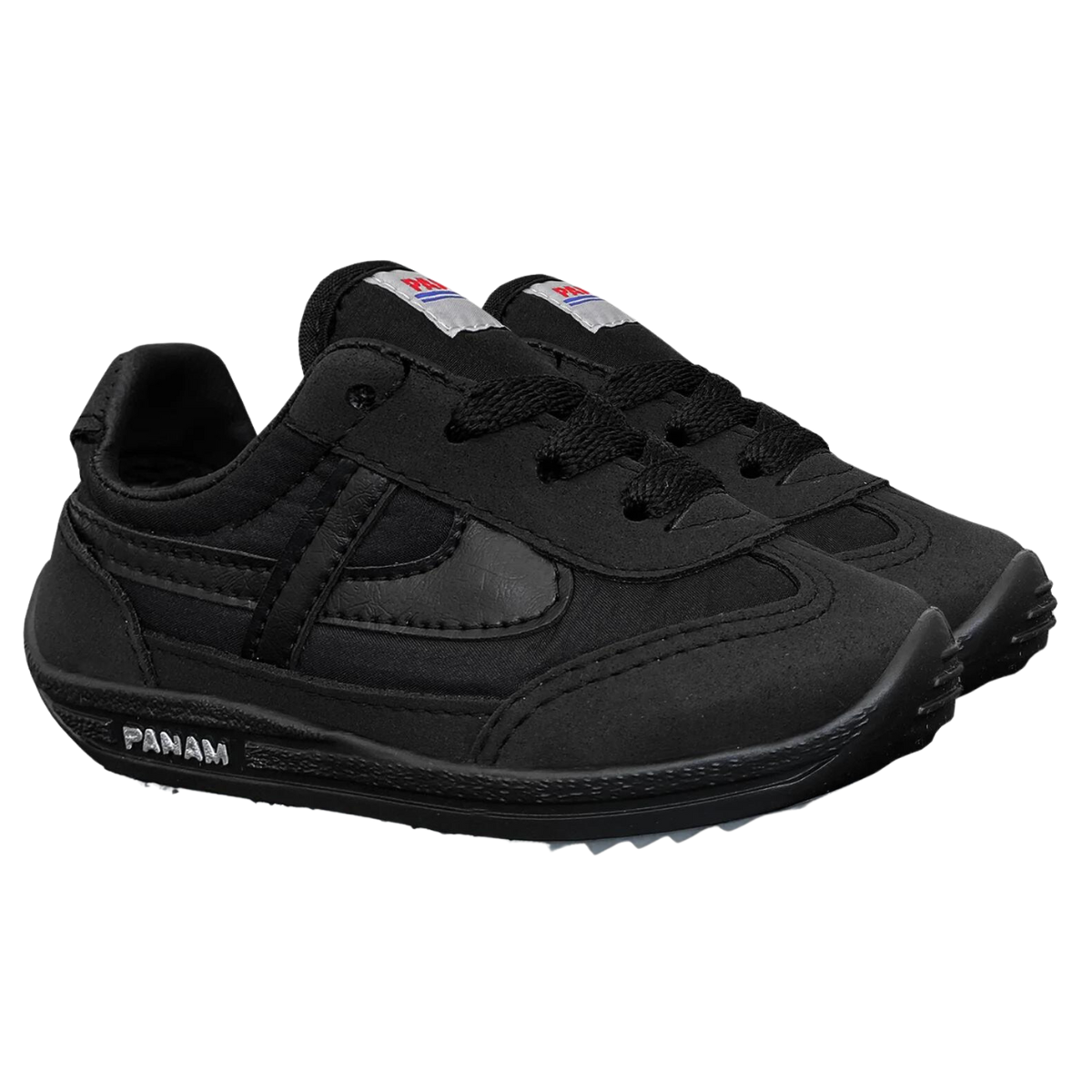 Panam tenis escolar 084 textil negro niño niña 17 a 21 BUEN FIN