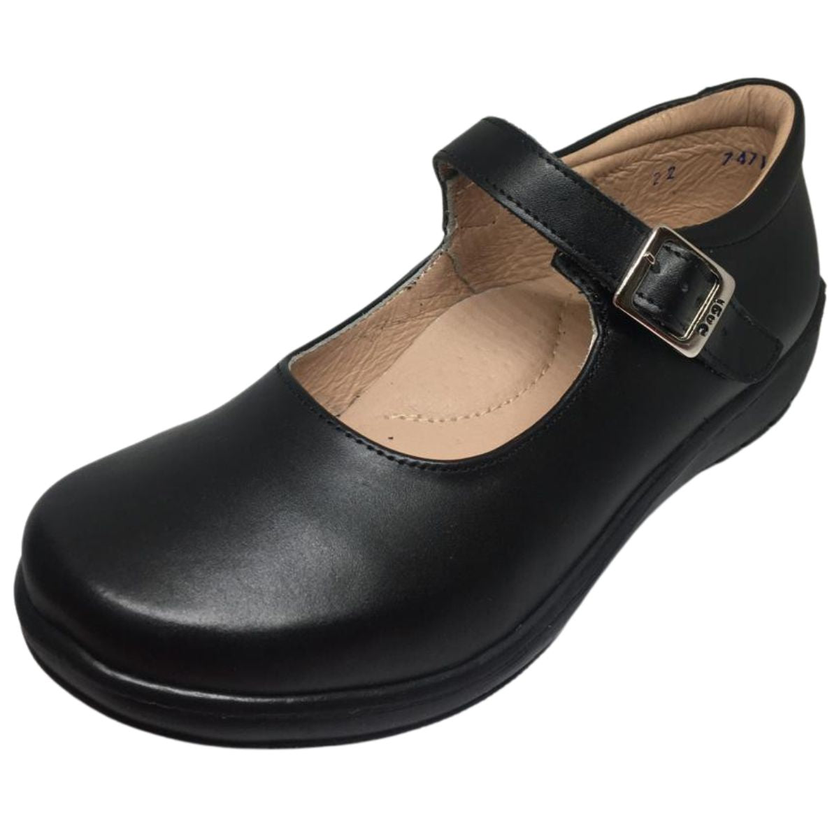 Dogi Zapato Escolar 7471 organic napa negro niña 22 a 25.5