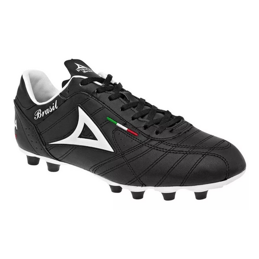 Pirma Tenis 501 futbol soccer piel sintetico negro blanco joven caballero 22 a 29