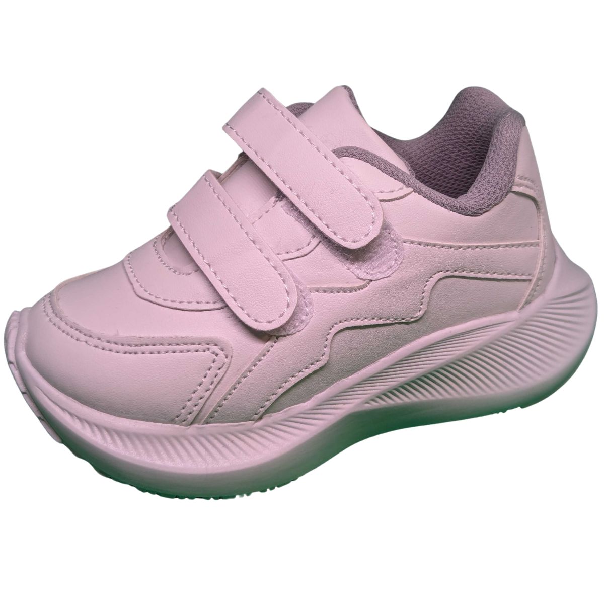 Risel tenis escolar 980 blanco gris sintético niño niña 15 a 21.5