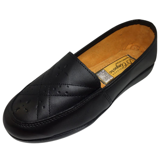 Amparo Zapato 145 confort económico piel negro dama 22 a 25