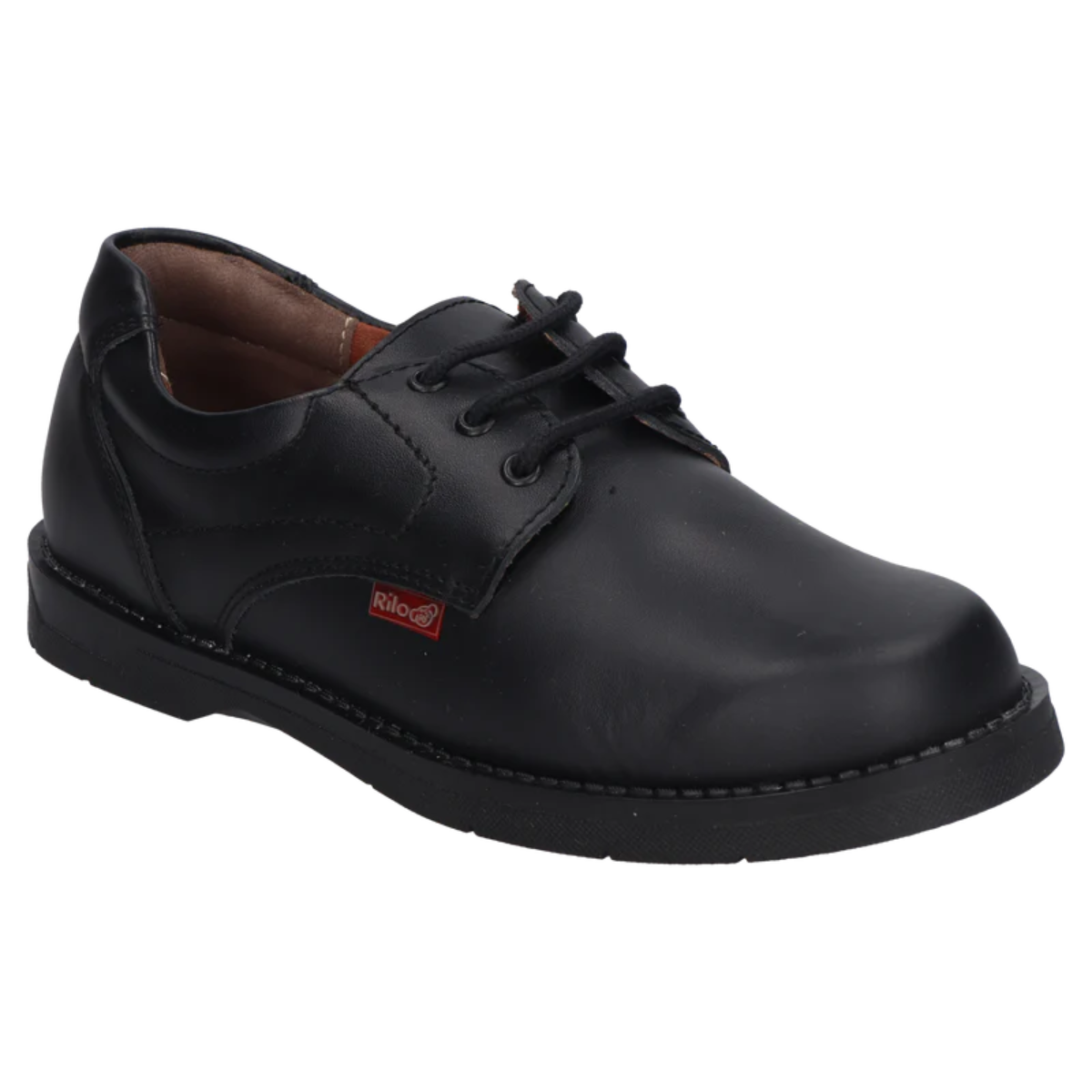 Rilo Zapato Escolar DY9150 vacuno negro niño 22 a 26 BUEN FIN