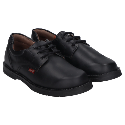 Rilo Zapato Escolar DY9150 vacuno negro niño 22 a 26 BUEN FIN