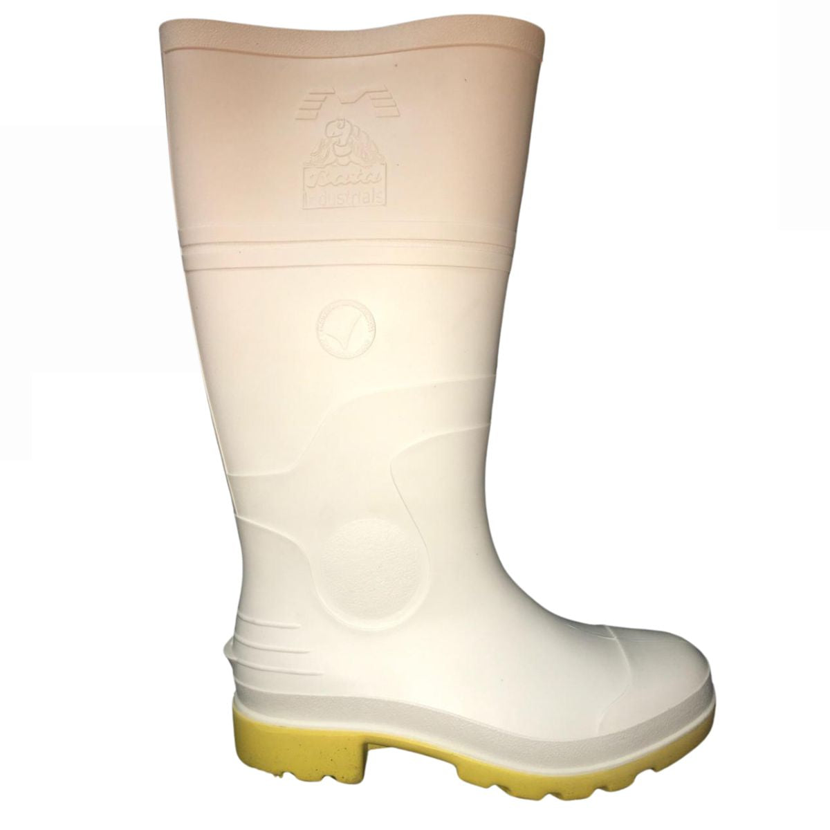 Sandak Bota Hule Aquamax blanco amarillo caballero 25 a 29