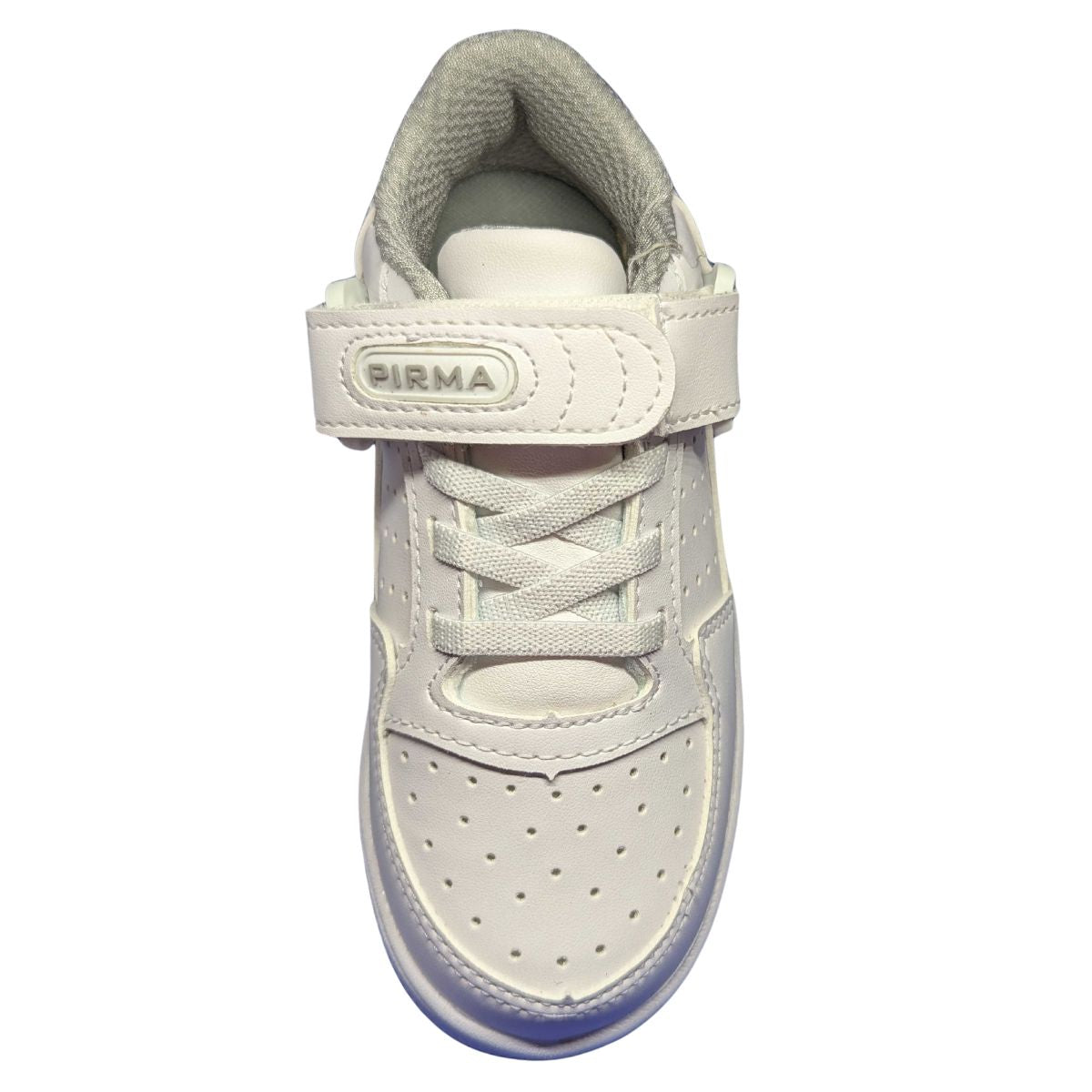 Pirma Tenis Escolar 5524 piel textil blanco niño niña 18 a 21