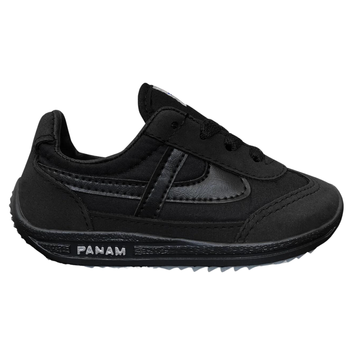 Panam tenis escolar 084 textil negro niño niña 17 a 21 BUEN FIN