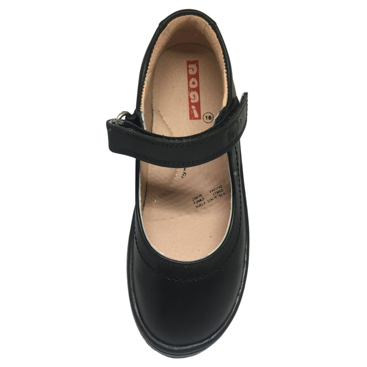 Dogi Zapato Escolar 7436 alex napa negro niña 18 a 21