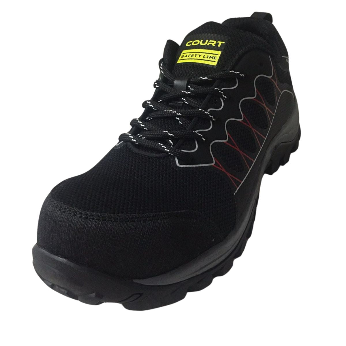 Court 200ZXC tenis industrial negro rojo joven caballero 26 a 29