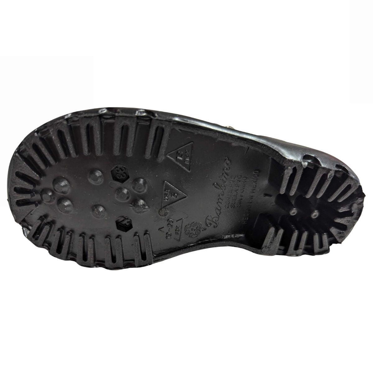 Sandak sandalia  modelo Bambino plastico negro  niño 12 al 16