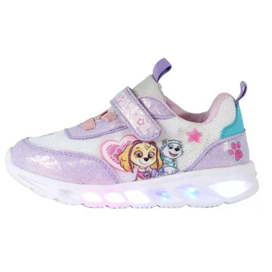 Tropicana Tenis PW950502 Paw Patrol Skye y Everest sintético blanco luces niña 15 a 17