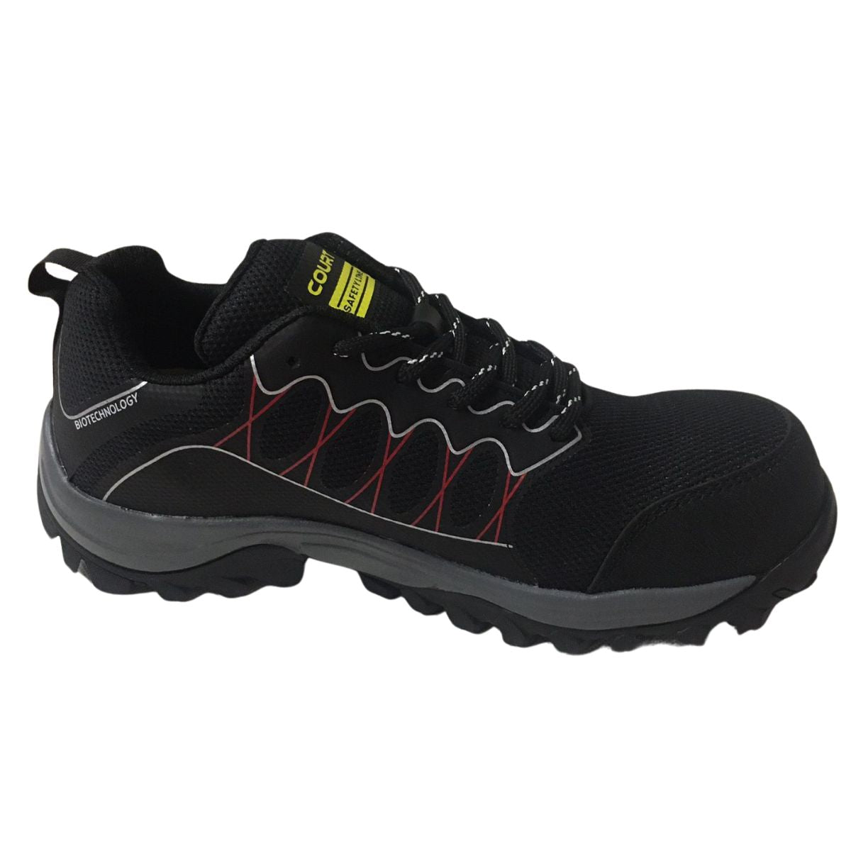 Court 200ZXC tenis industrial negro rojo joven caballero 26 a 29