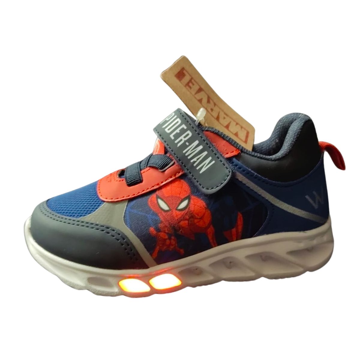 Tropicana Tenis MV95704 Marvel SpiderMan malla azul luces niño 15 a 21