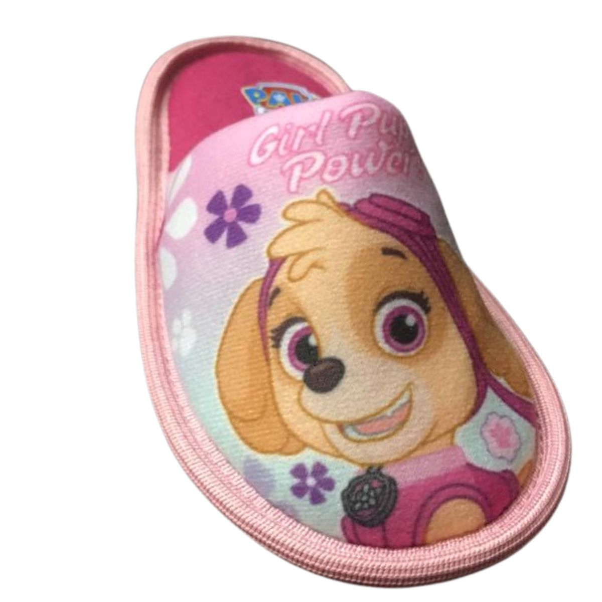 Tropicana Pantufla PW101501 Paw Patrol dubetina rosa niña 15 a 21 Everest y Skye