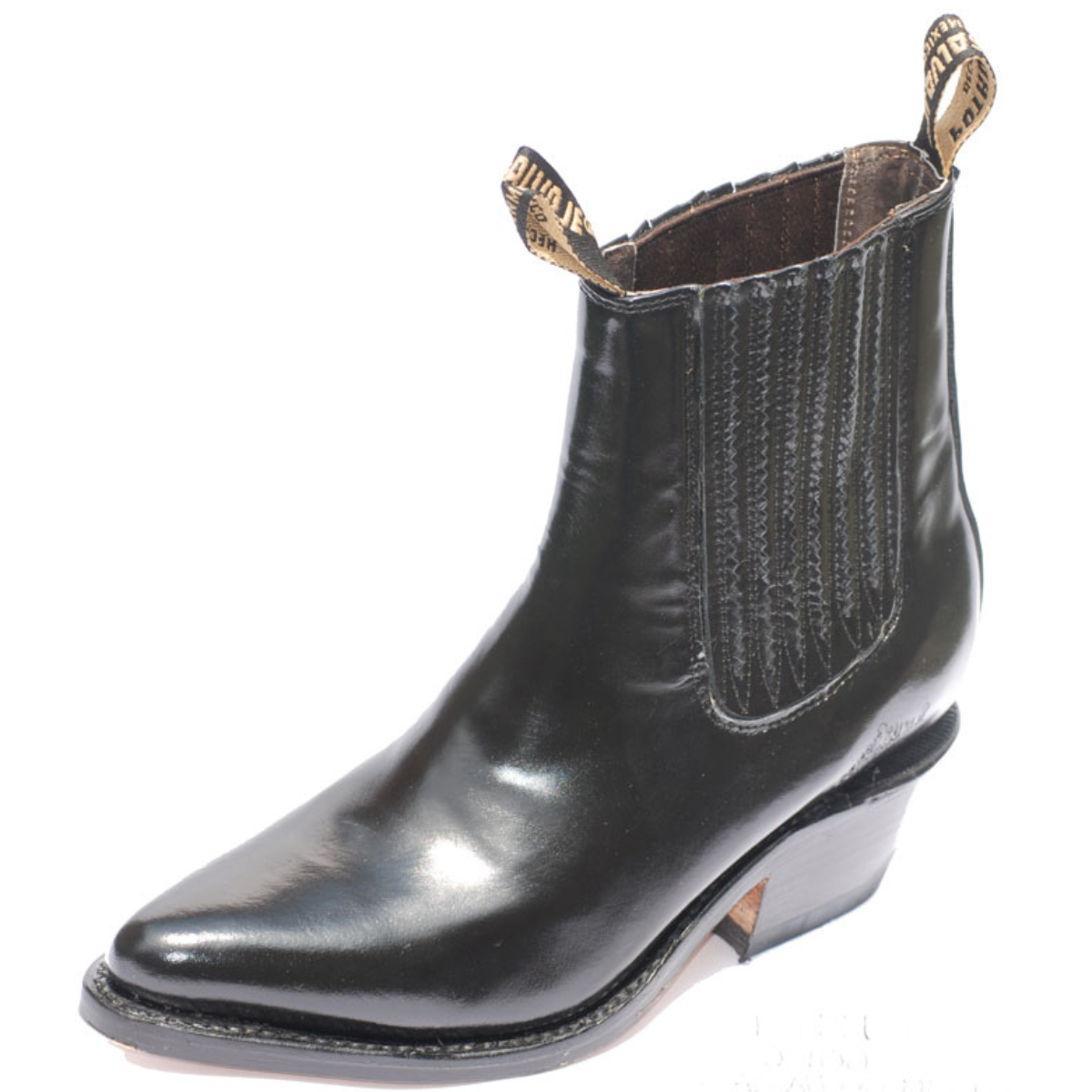 Potro Salvaje Botin vaquero modelo 2900 camaleon negro tacon 4.5 del 25 al 29