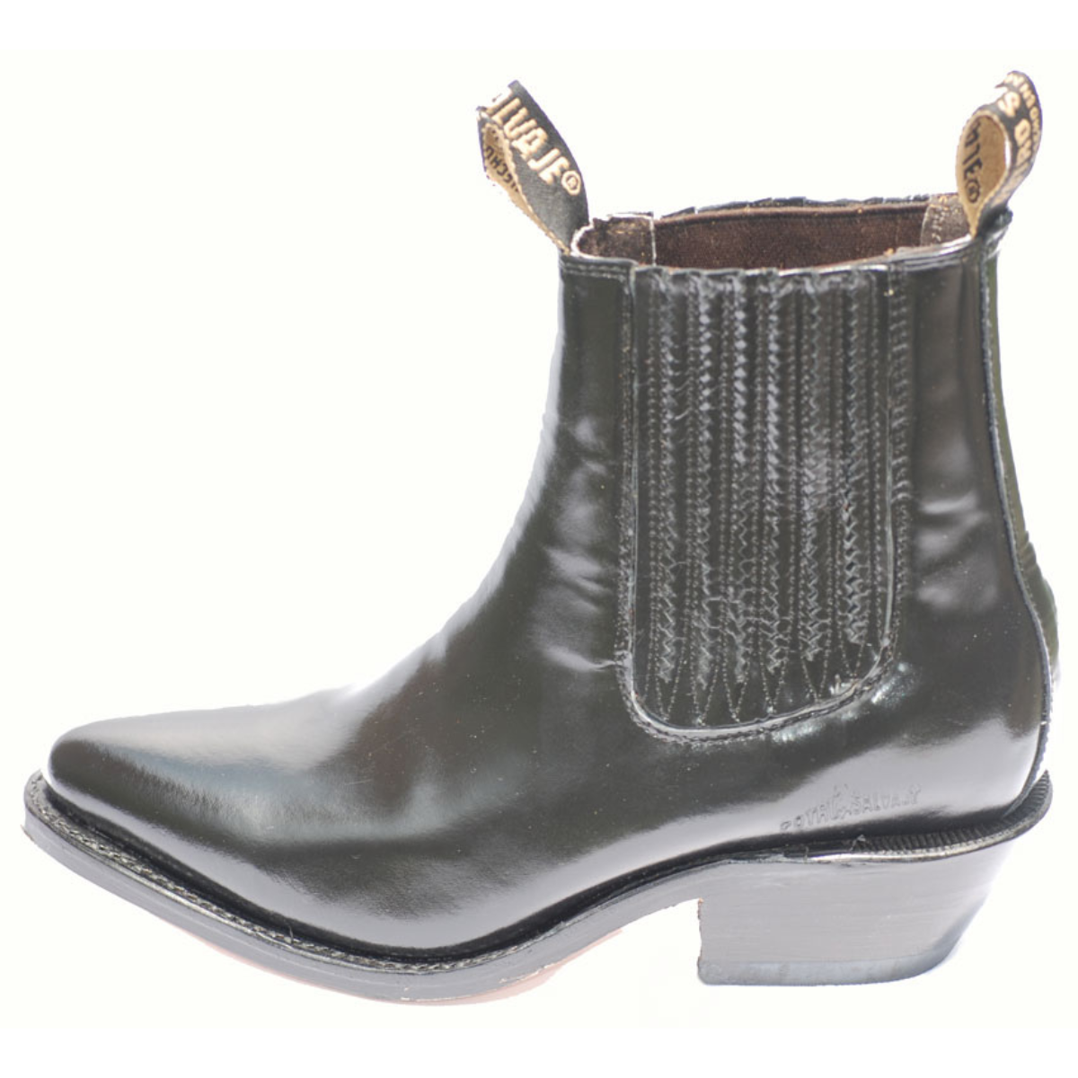 Potro Salvaje Botin vaquero modelo 2900 camaleon negro tacon 4.5 del 25 al 29