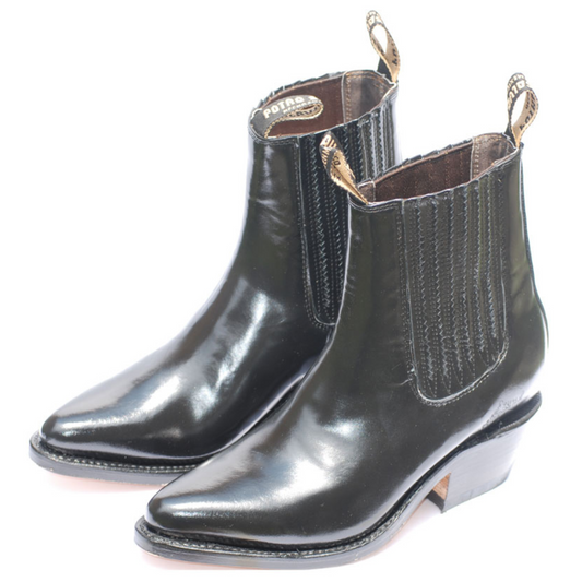 Potro Salvaje Botin vaquero modelo 2900 camaleon negro tacon 4.5 del 25 al 29