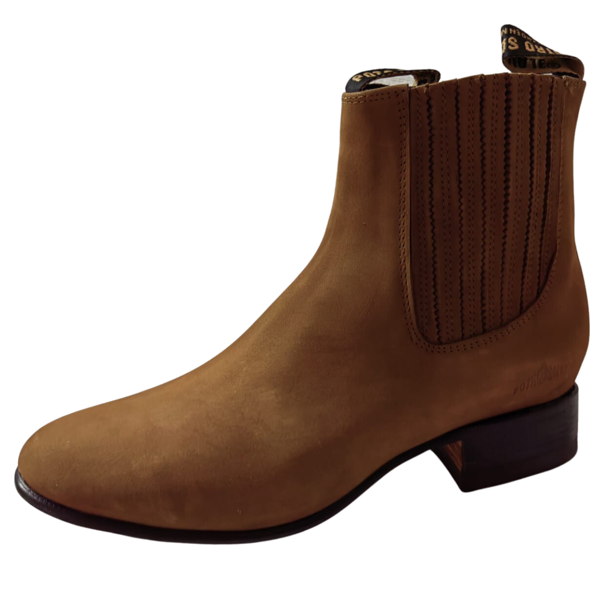 Potro Salvaje Botin charro modelo 45 nobuck-arena tacon 3 del 25 al 29