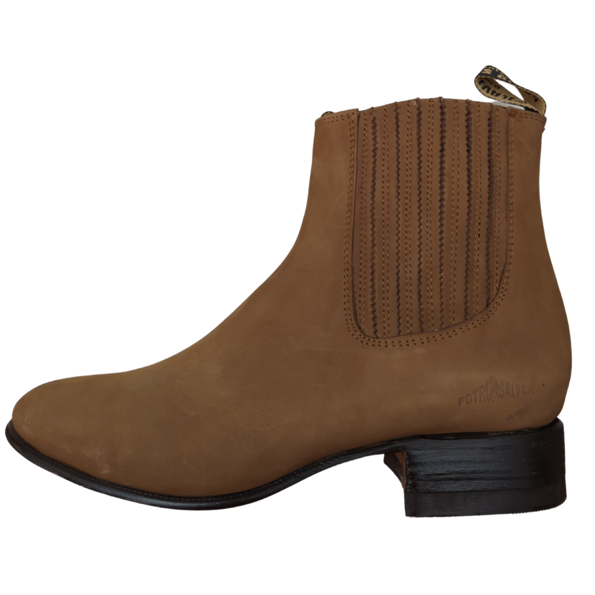 Potro Salvaje Botin charro modelo 45 nobuck-arena tacon 3 del 25 al 29