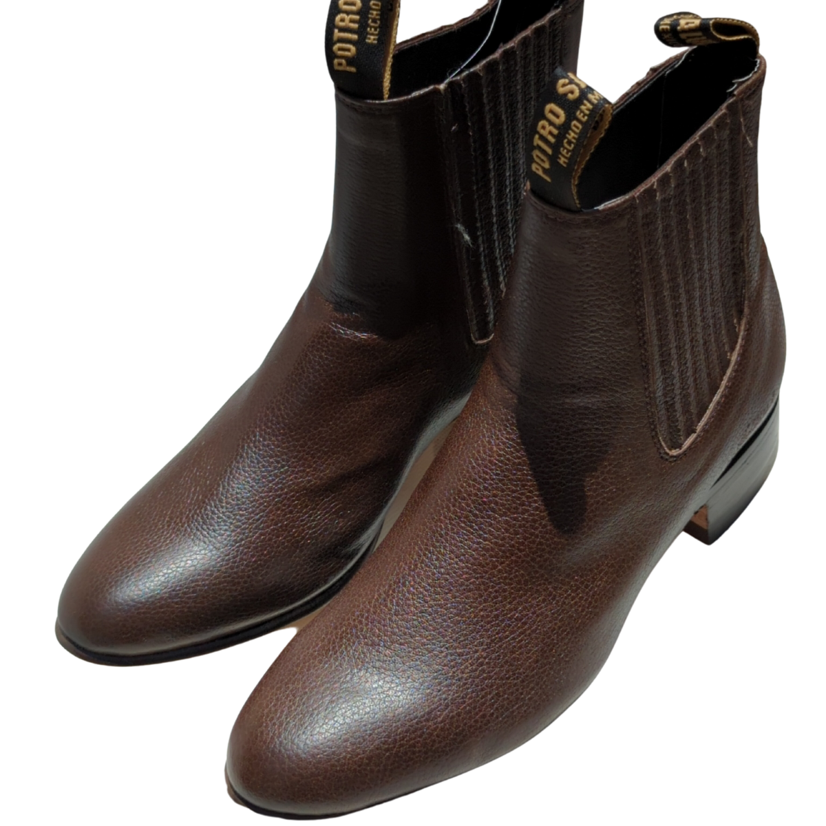 Potro Salvaje Botin charro modelo 45 imitacion venado tacon 3 cafe  del 25 al 29