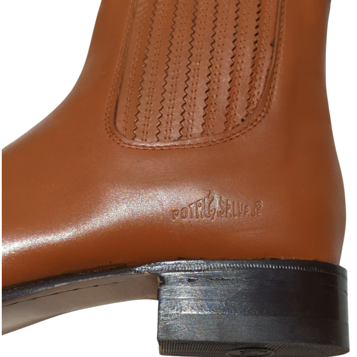 Potro Salvaje Botin charro modelo 45 pull-up cafe tacon 3 del 25 al 29