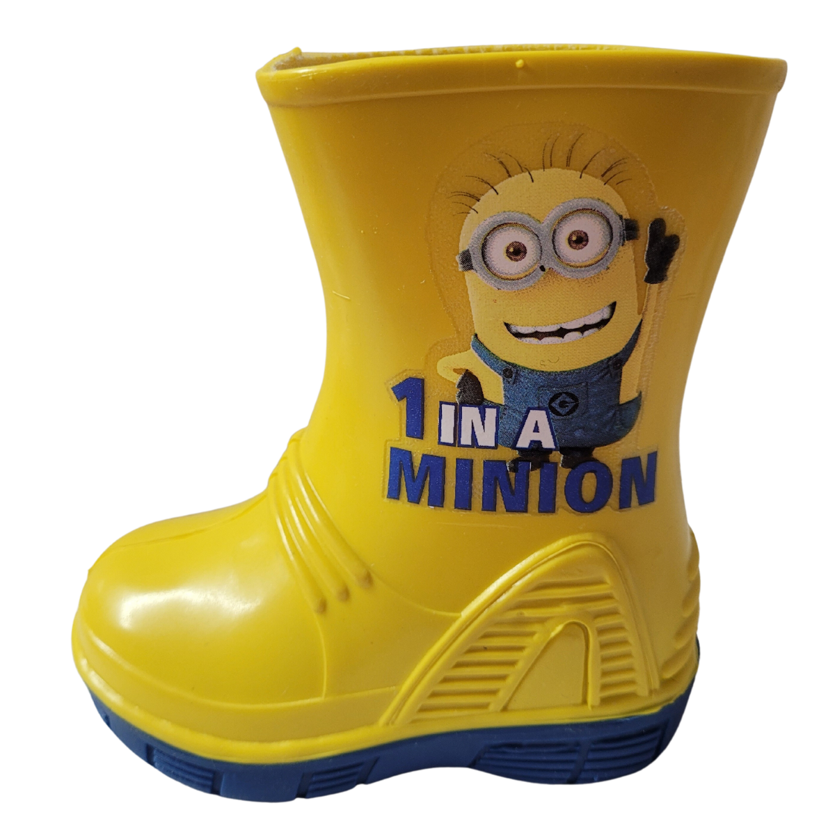 Minions Bota lluvia modelo FUN I plastico amarillo negro  niño 13-21