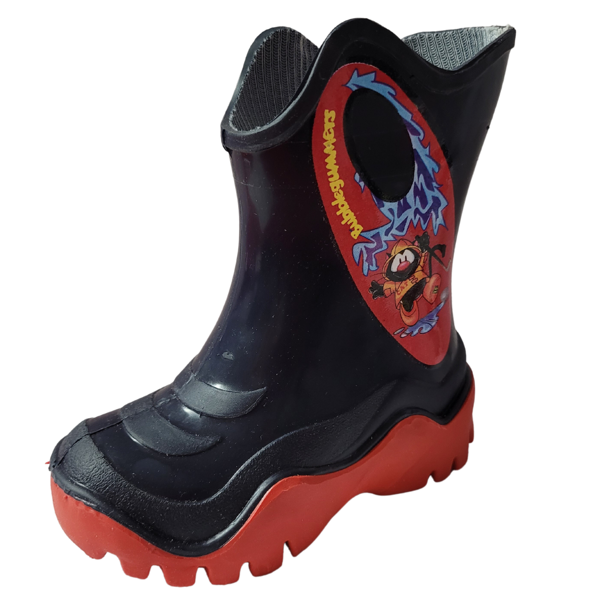 Bubble Gummers Bota lluvia Moon II plastico marino roja  niño  13-21