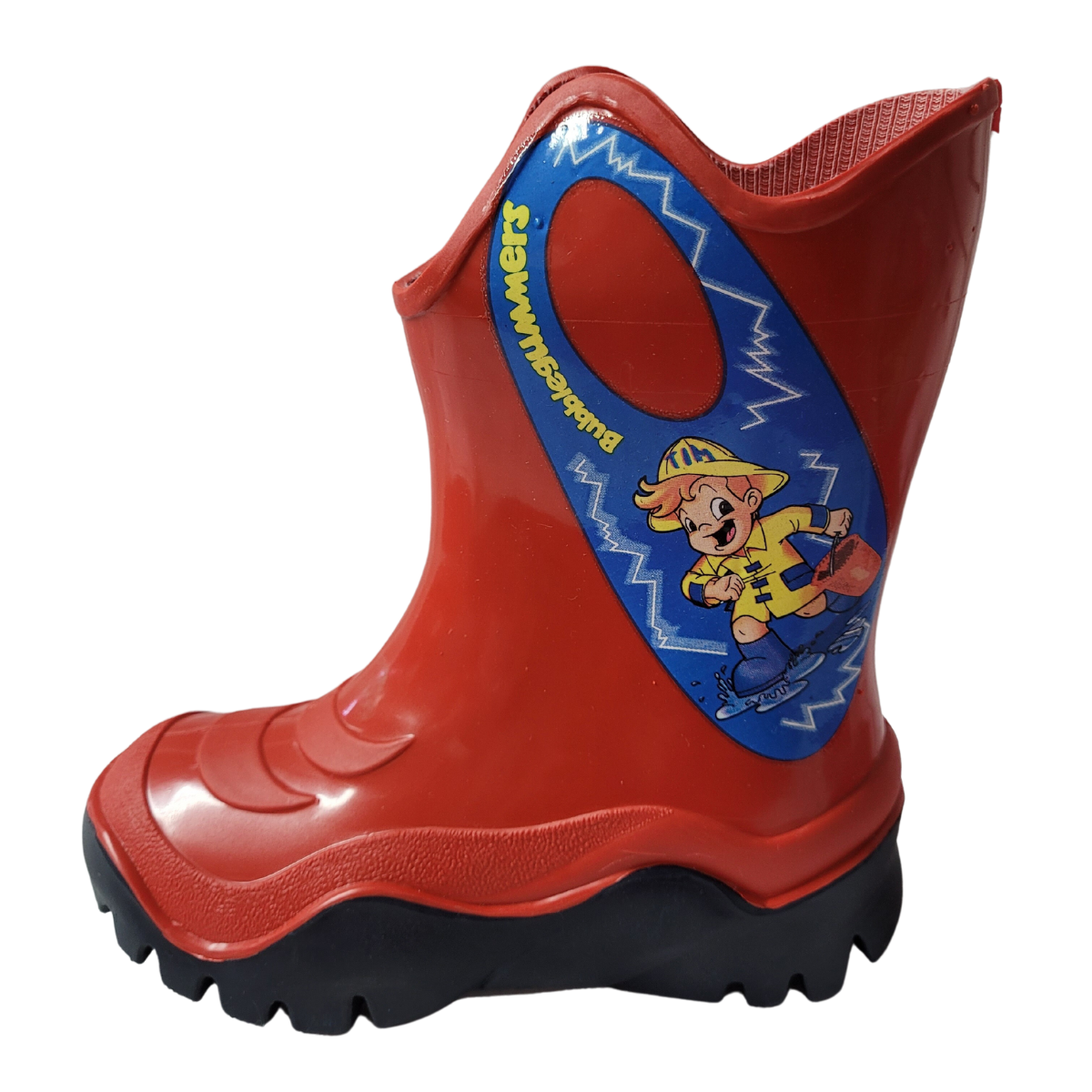 Bubble Gummers Bota lluvia Moon II plastico rojo marino  niño  13-21