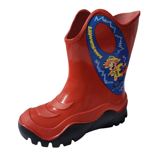 Bubble Gummers Bota lluvia Moon II plastico rojo marino  niño  13-21