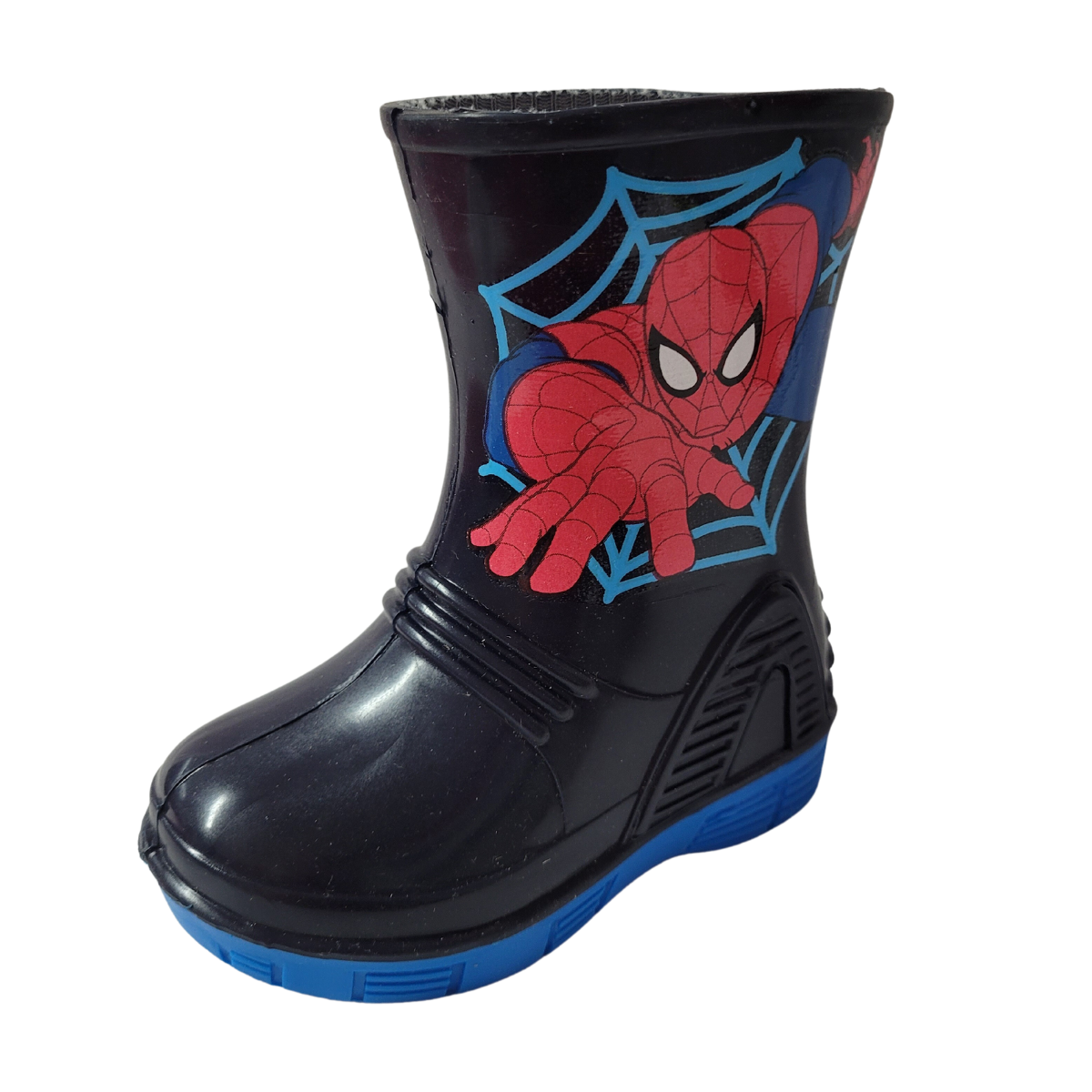 Spider Man Bota lluvia walter plástico marino piloto niño 13-21