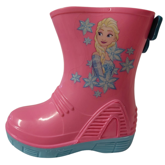 Frozen Bota lluvia Ari plastico rosa celeste  niña 13-21