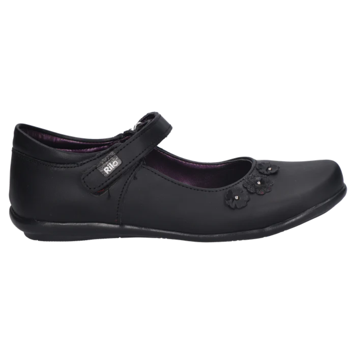 Rilo zapato escolar MI1426 vacuno negro niña 18-26 BUEN FIN