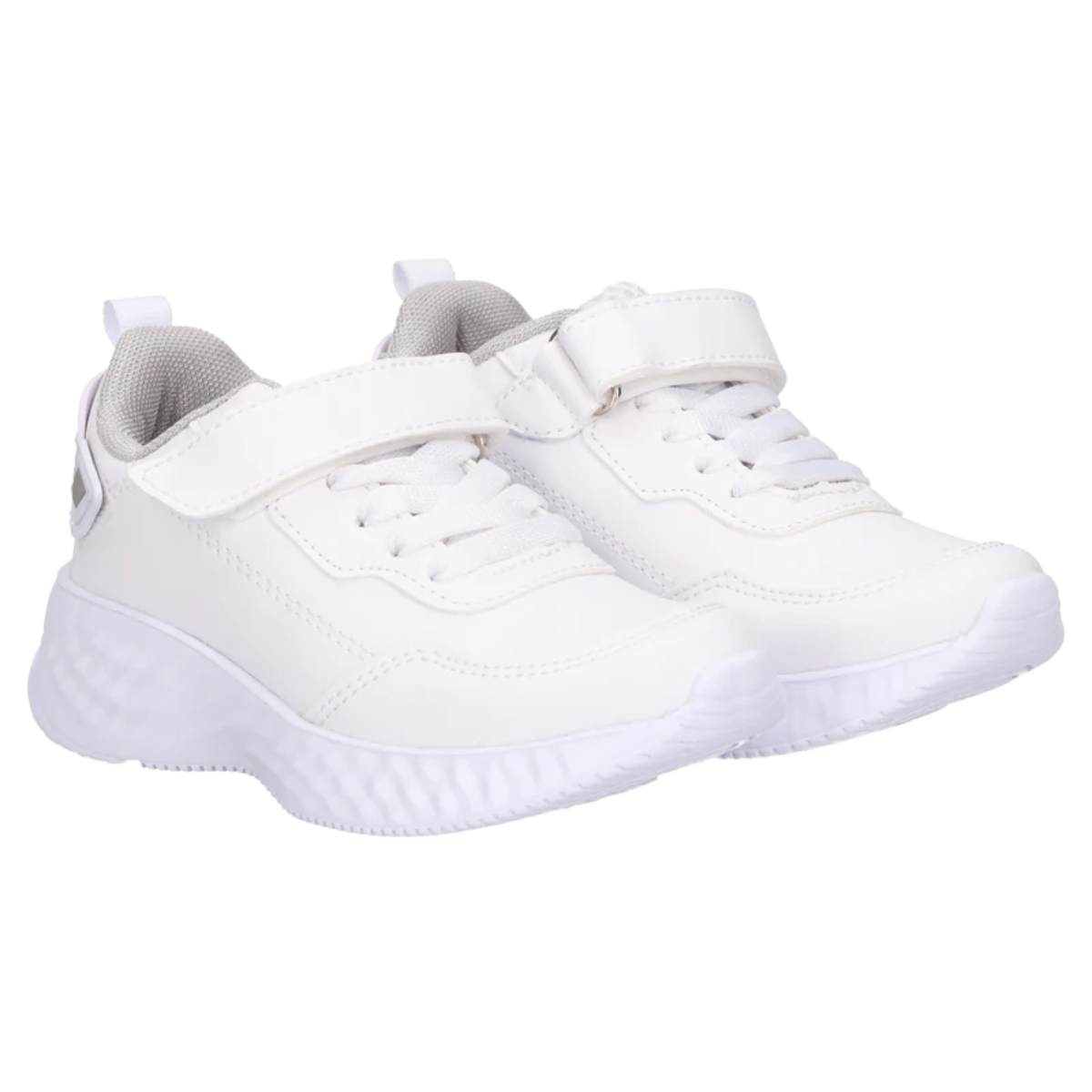 Rilo tenis escolar MK0525 sintetico textil blanco niño / niña 15-22 BUEN FIN