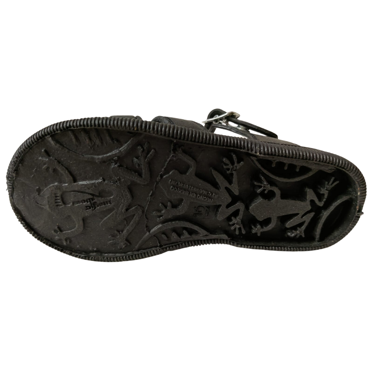 Magic Shoes M.S. Sandalia 002 plastico negro niño 12-16