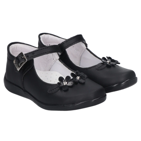 Rilo zapato escolar RN1722 vacuno negro niña 15-17