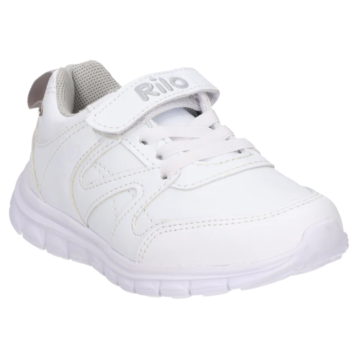 Rilo tenis escolar TA1354 sintetico textil blanco niño / niña 15-21 BUEN FIN